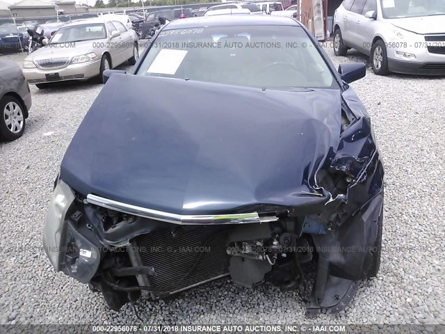 1G6DM57T260120056 - 2006 CADILLAC CTS BLUE photo 10