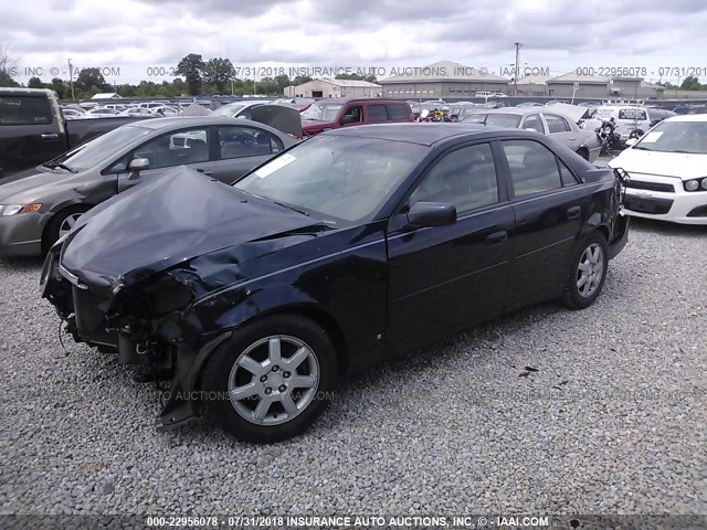 1G6DM57T260120056 - 2006 CADILLAC CTS BLUE photo 2