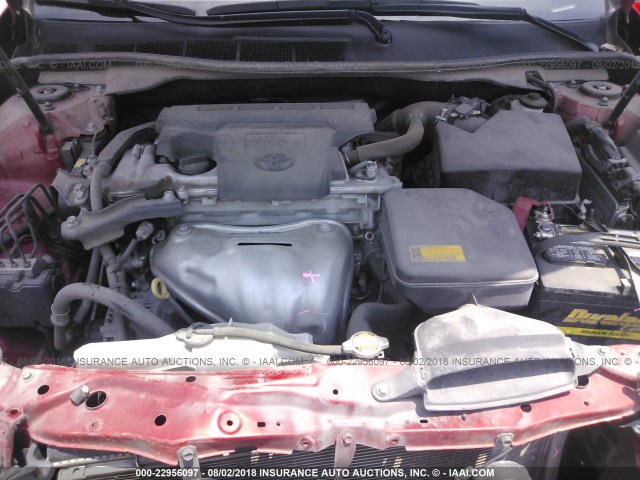4T1BF1FK7EU777308 - 2014 TOYOTA CAMRY L/SE/LE/XLE Qırmızı foto 10