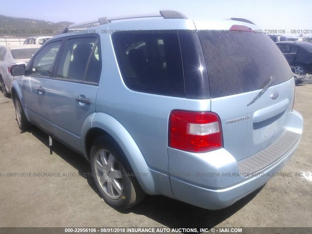 1FMZK01155GA75912 - 2005 FORD FREESTYLE SE Light Blue photo 3