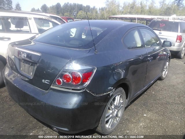 JTKDE3B72A0311518 - 2010 TOYOTA SCION TC GRAY photo 4