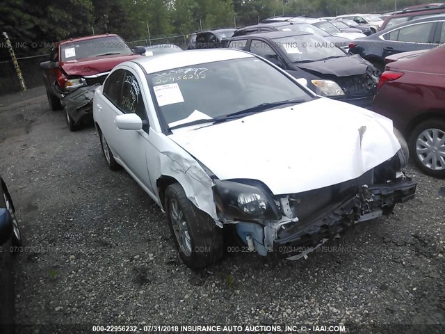 4A32B2FF7BE024275 - 2011 MITSUBISHI GALANT FE WHITE photo 1