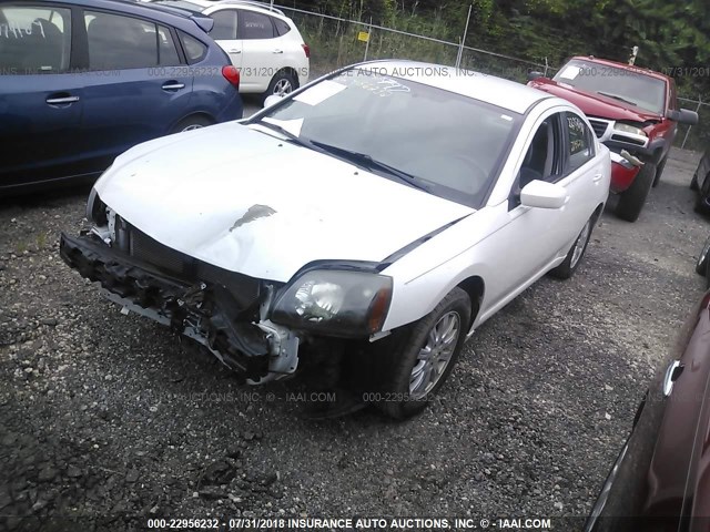 4A32B2FF7BE024275 - 2011 MITSUBISHI GALANT FE WHITE photo 2