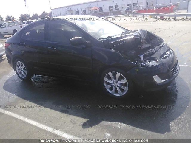 KMHCU4AE6DU336457 - 2013 HYUNDAI ACCENT GLS/SE BLACK photo 1