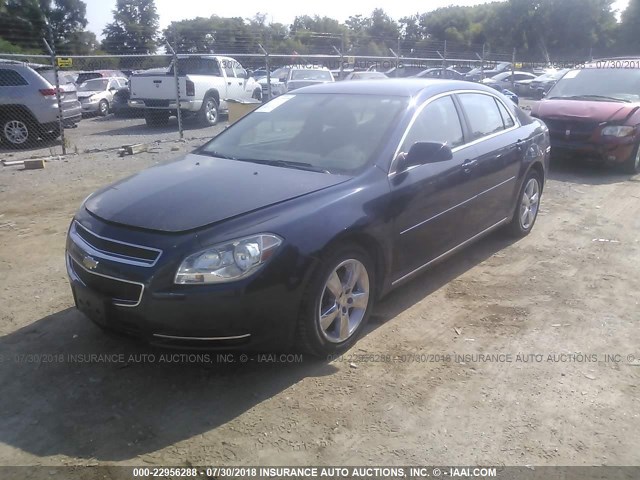 1G1ZD5E18BF118655 - 2011 CHEVROLET MALIBU 2LT BLUE photo 2