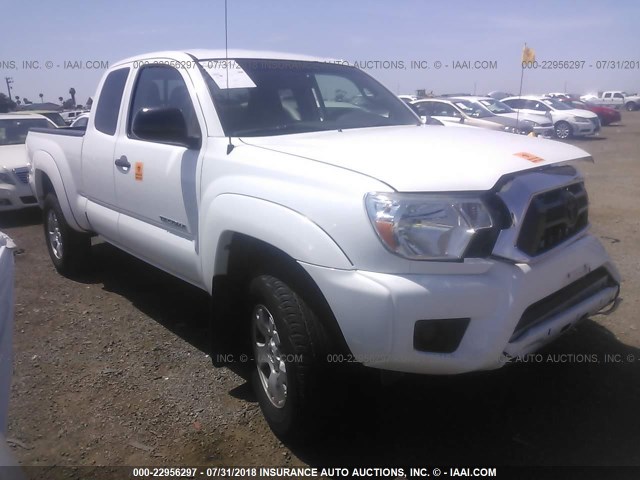 5TFTX4GN0DX016231 - 2013 TOYOTA TACOMA PRERUNNER ACCESS CAB WHITE photo 1