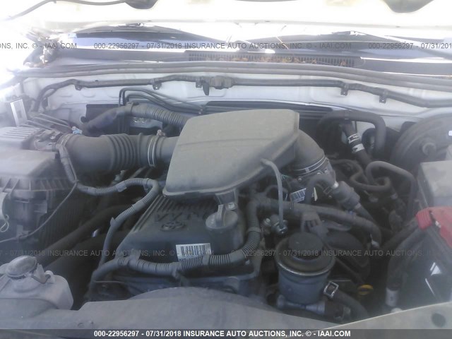 5TFTX4GN0DX016231 - 2013 TOYOTA TACOMA PRERUNNER ACCESS CAB WHITE photo 10