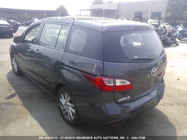 JM1CW2BL7F0190368 - 2015 MAZDA 5 SPORT GRAY photo 3