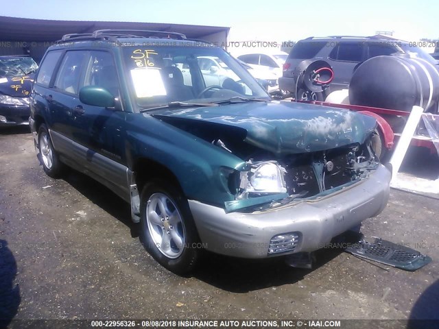 JF1SF65521H735523 - 2001 SUBARU FORESTER S GREEN photo 1