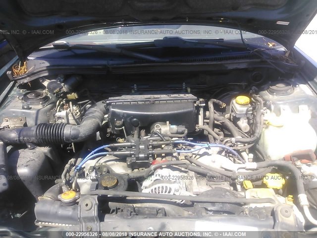 JF1SF65521H735523 - 2001 SUBARU FORESTER S GREEN photo 10