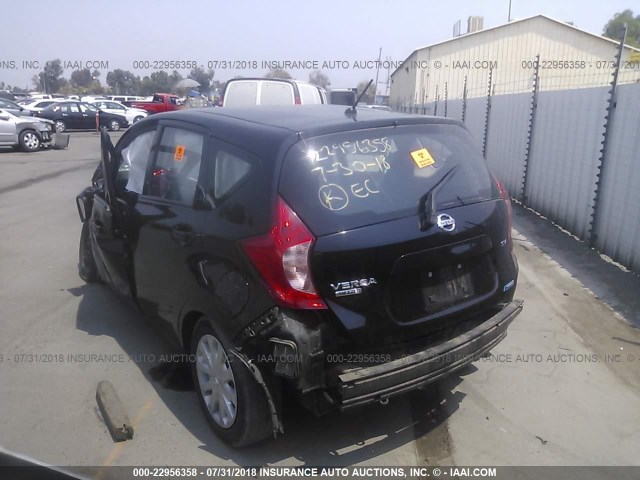 3N1CE2CP7FL446860 - 2015 NISSAN VERSA NOTE S/S PLUS/SV/SL/SR BLACK photo 3