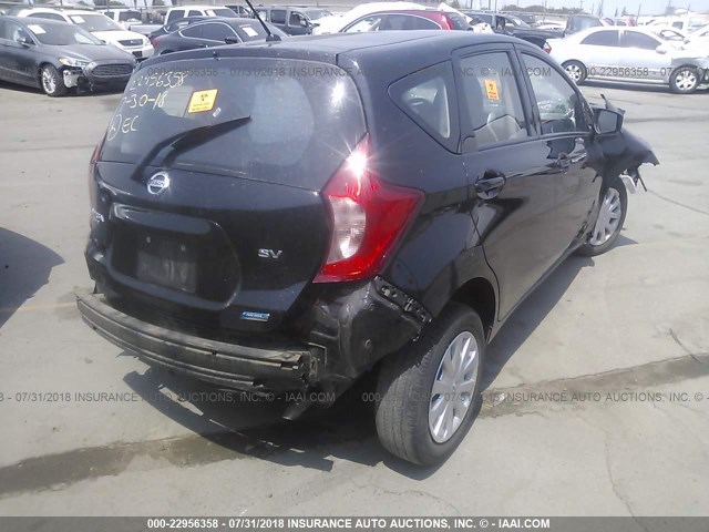 3N1CE2CP7FL446860 - 2015 NISSAN VERSA NOTE S/S PLUS/SV/SL/SR BLACK photo 4