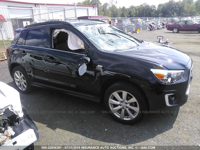 4A4AR4AU2FE024582 - 2015 MITSUBISHI OUTLANDER SPORT SE/GT BLACK photo 1