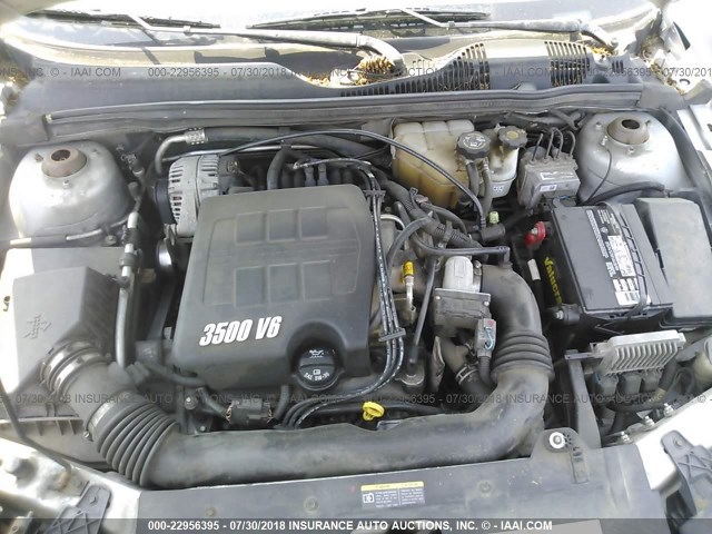 1G1ZT52815F274593 - 2005 CHEVROLET MALIBU LS SILVER photo 10