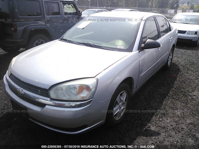 1G1ZT52815F274593 - 2005 CHEVROLET MALIBU LS SILVER photo 2