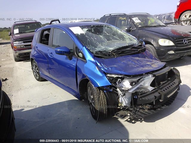 3N1CE2CPXFL360295 - 2015 NISSAN VERSA NOTE S/S PLUS/SV/SL/SR BLUE photo 1