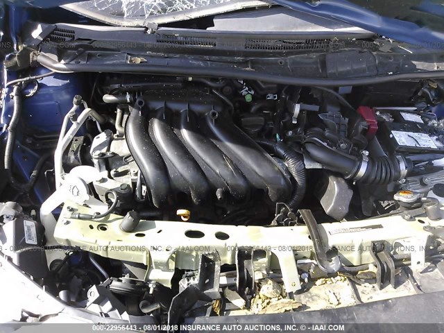 3N1CE2CPXFL360295 - 2015 NISSAN VERSA NOTE S/S PLUS/SV/SL/SR BLUE photo 10