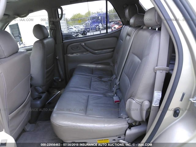 5TDZT34A45S250686 - 2005 TOYOTA SEQUOIA SR5 TAN photo 8