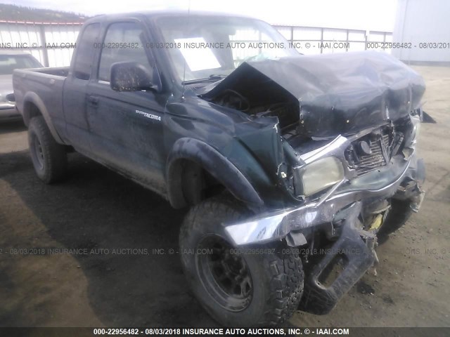 5TEWN72N81Z772907 - 2001 TOYOTA TACOMA XTRACAB GREEN photo 1