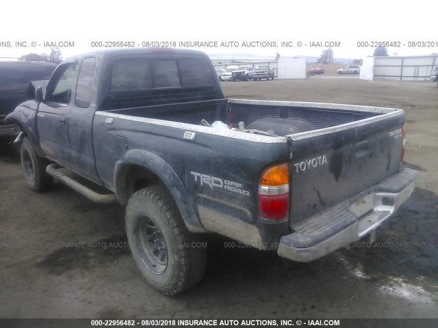 5TEWN72N81Z772907 - 2001 TOYOTA TACOMA XTRACAB GREEN photo 3