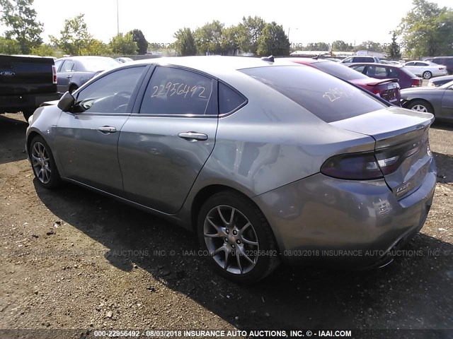 1C3CDFBA3DD334164 - 2013 DODGE DART SXT GRAY photo 3