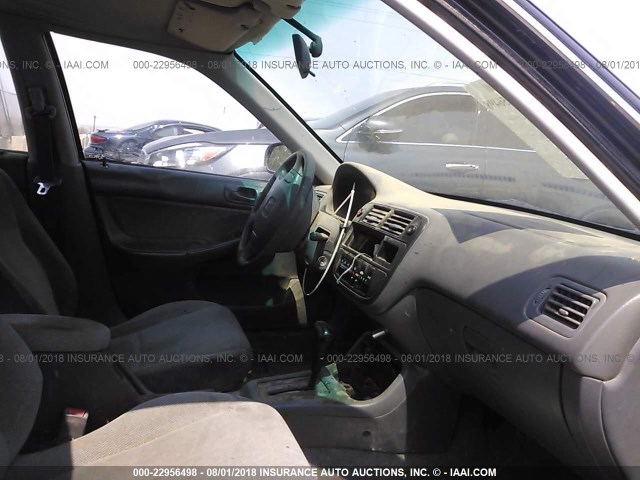 1HGEJ660XTL004607 - 1996 HONDA CIVIC LX 黑色 照片 5