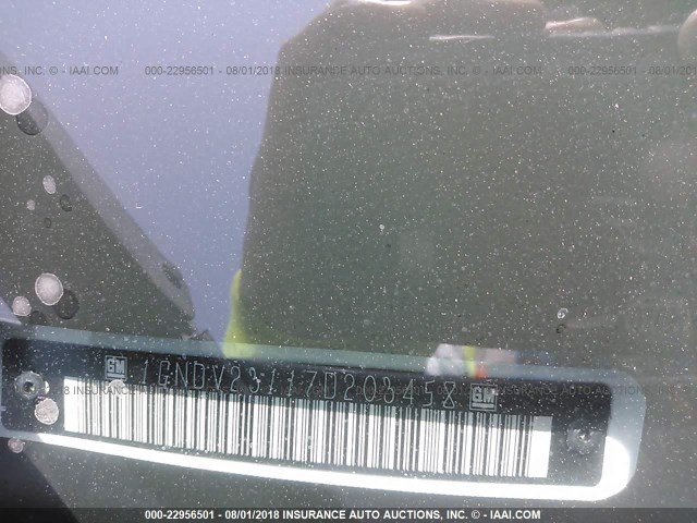 1GNDV23117D203458 - 2007 CHEVROLET UPLANDER LS 白色 照片 9