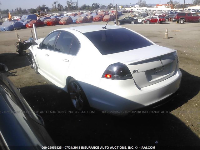 6G2EC57YX9L226474 - 2009 PONTIAC G8 GT WHITE photo 3