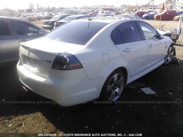 6G2EC57YX9L226474 - 2009 PONTIAC G8 GT WHITE photo 4