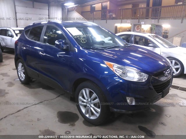 KM8JUCAC1CU404646 - 2012 HYUNDAI TUCSON GLS/LIMITED BLUE photo 1