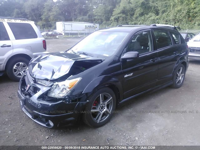 5Y2SN66L45Z480710 - 2005 PONTIAC VIBE GT BLACK photo 2