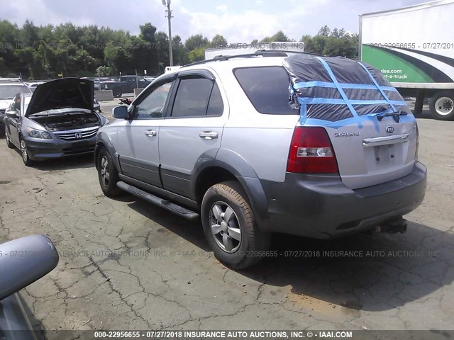 KNDJD736175687407 - 2007 KIA SORENTO EX/LX SILVER photo 3