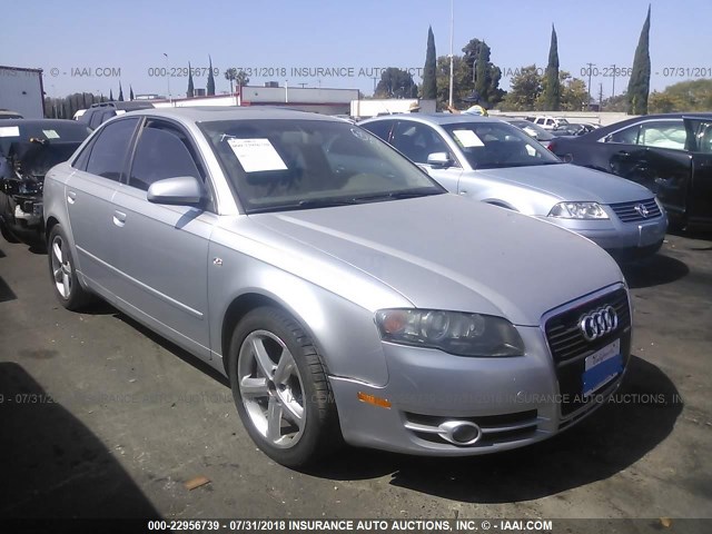 WAUAH78E37A049667 - 2007 AUDI A4 3.2 SILVER photo 1