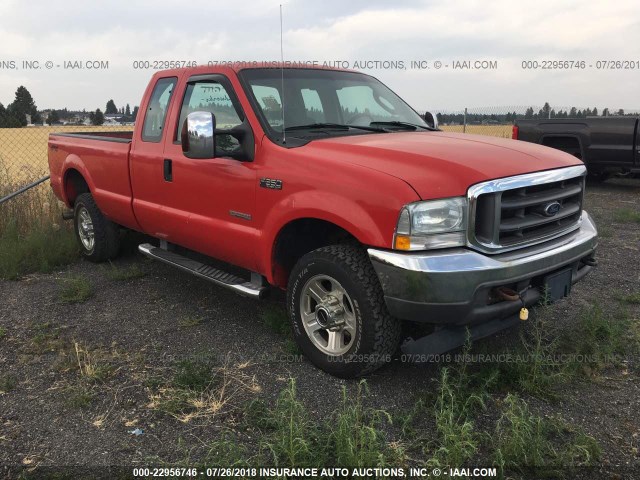 1FTSX31P54EE06723 - 2004 FORD F350 SRW SUPER DUTY RED photo 1