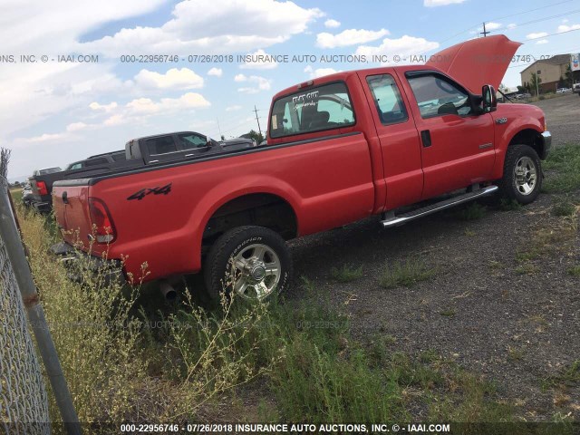 1FTSX31P54EE06723 - 2004 FORD F350 SRW SUPER DUTY RED photo 4
