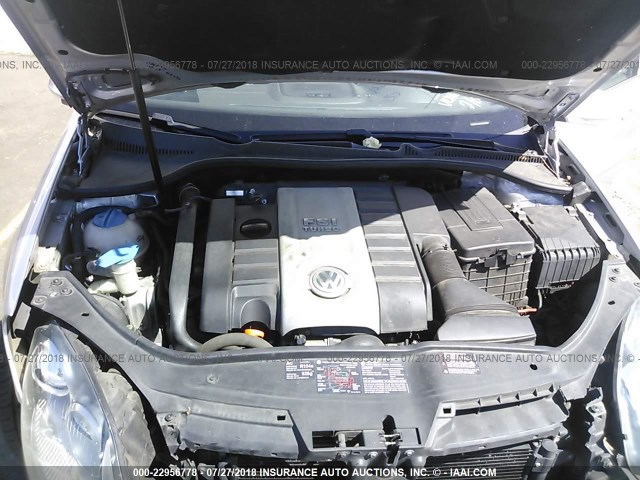 WVWGV71K77W103559 - 2007 VOLKSWAGEN NEW GTI SILVER photo 10