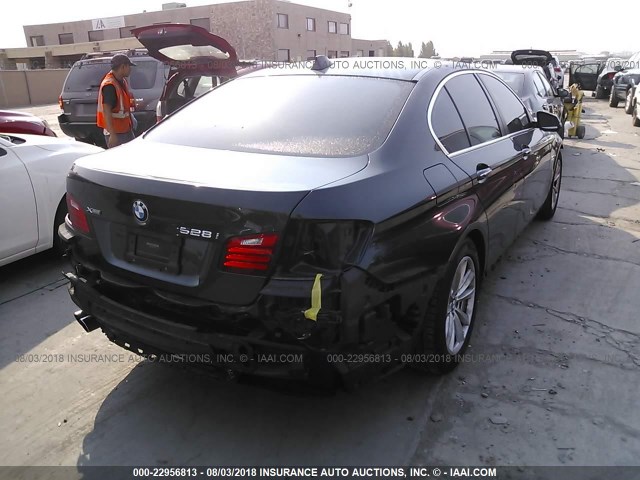 WBA5A7C57ED615161 - 2014 BMW 528 XI BLACK photo 4