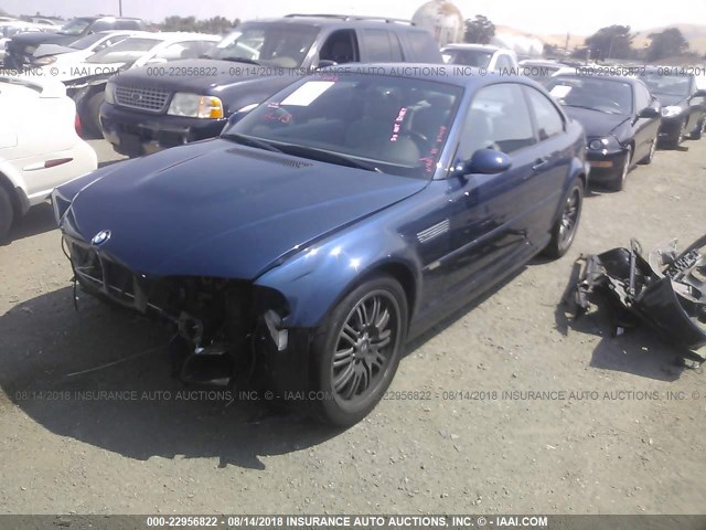 WBSBL93405PN62667 - 2005 BMW M3 BLUE photo 2