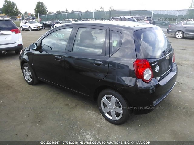 KL1TD66E59B625896 - 2009 CHEVROLET AVEO LS/LT 黑色 照片 3