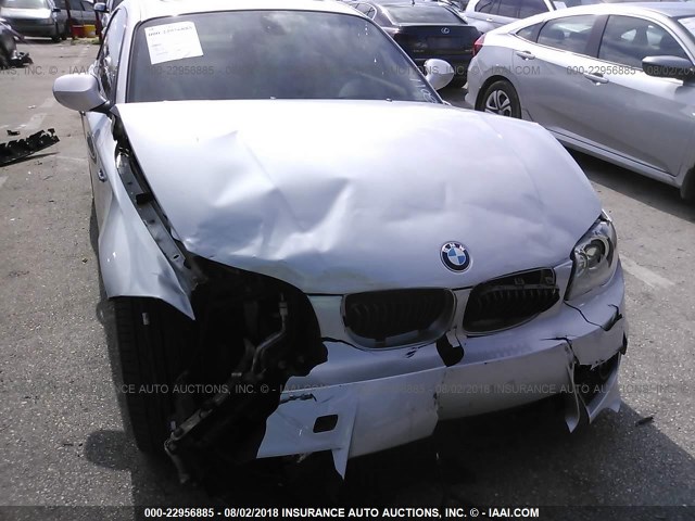 WBAUC9C56BVM10082 - 2011 BMW 135 I SILVER photo 6