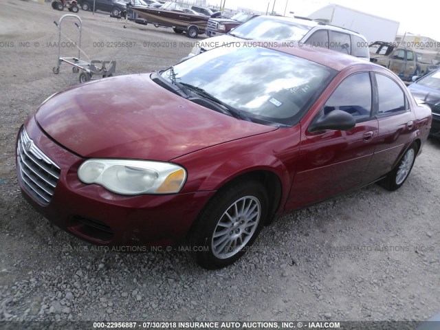 1C3EL56R75N582967 - 2005 CHRYSLER SEBRING TOURING RED photo 2