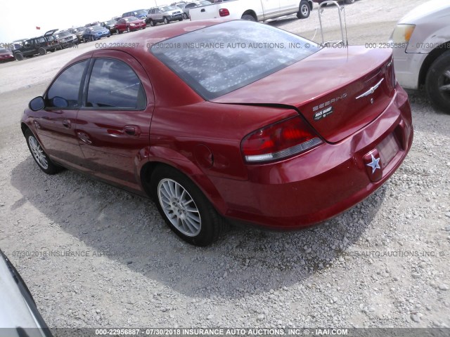 1C3EL56R75N582967 - 2005 CHRYSLER SEBRING TOURING RED photo 3