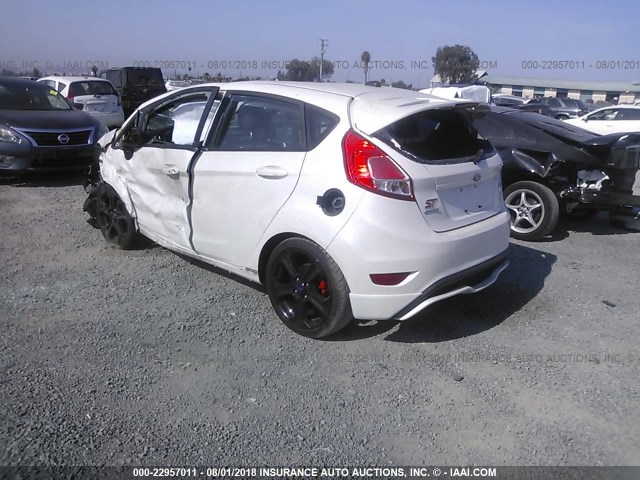 3FADP4GX0GM127237 - 2016 FORD FIESTA ST WHITE photo 3