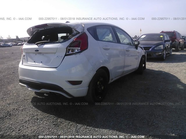 3FADP4GX0GM127237 - 2016 FORD FIESTA ST WHITE photo 4