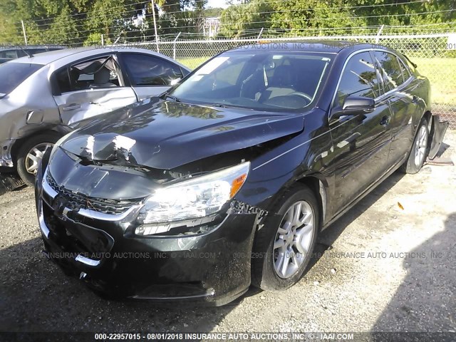 1G11C5SL1FF118752 - 2015 CHEVROLET MALIBU 1LT BLACK photo 2