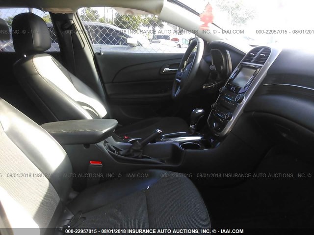 1G11C5SL1FF118752 - 2015 CHEVROLET MALIBU 1LT BLACK photo 5