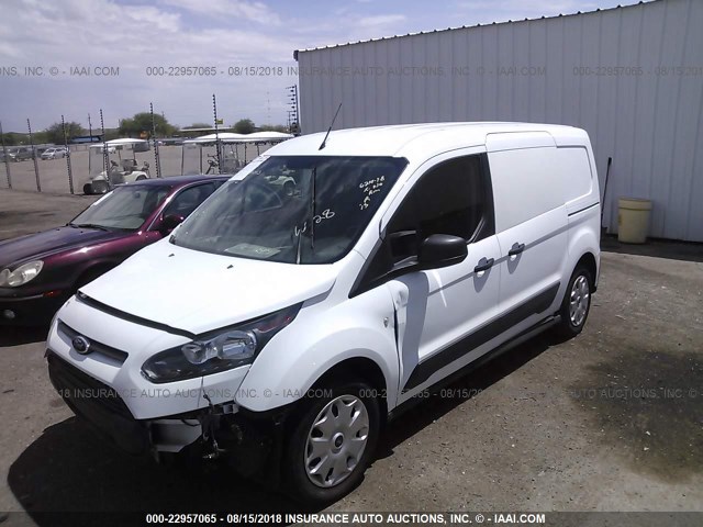 NM0LS7F74F1214400 - 2015 FORD TRANSIT CONNECT XLT WHITE photo 2