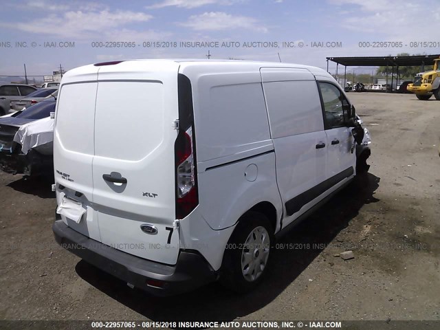 NM0LS7F74F1214400 - 2015 FORD TRANSIT CONNECT XLT WHITE photo 4