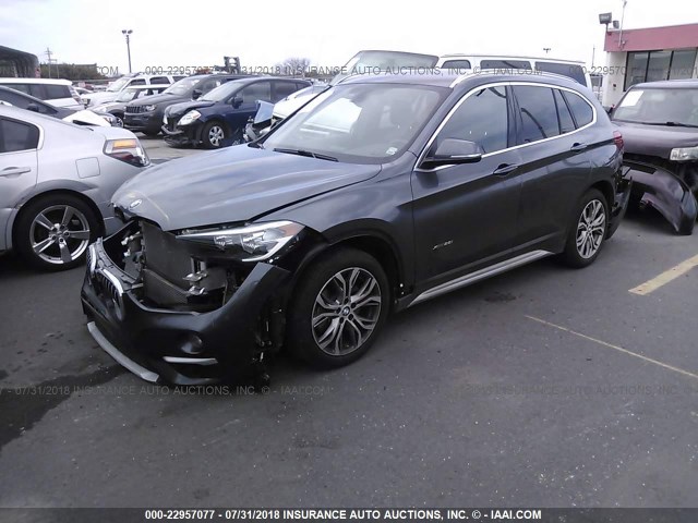 WBXHT3C36GP889747 - 2016 BMW X1 XDRIVE28I GRAY photo 2