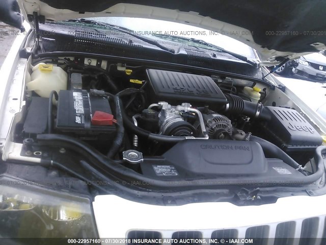 1J4GW48N34C332422 - 2004 JEEP GRAND CHEROKEE LAREDO/COLUMBIA/FREEDOM თეთრი ფოტო 10